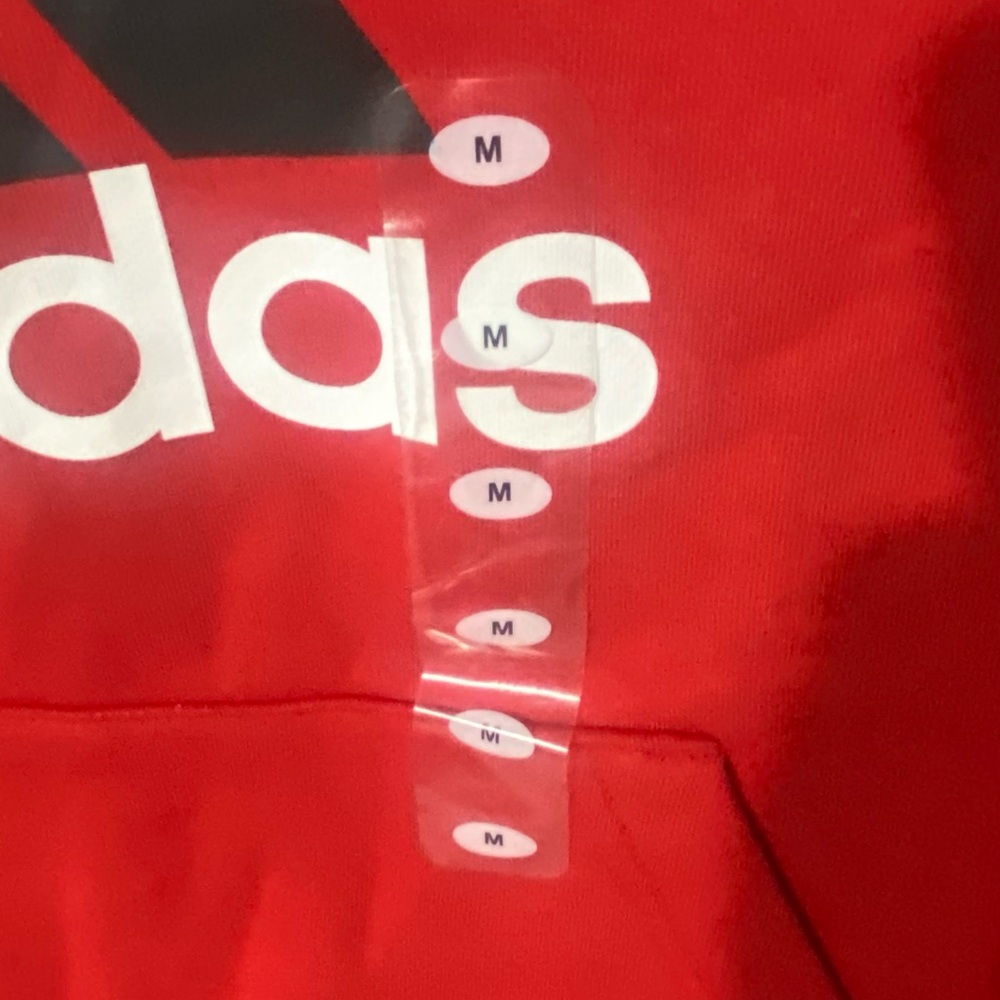 Kids Adidas Hoodie New‎ with out tags. Never worn. Size Kids Med - Color Red - Picture 3 of 5